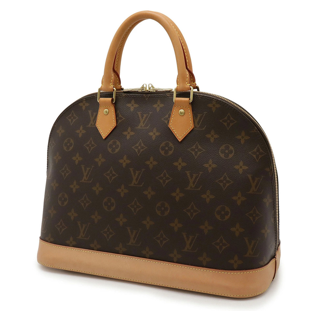Louis Vuitton Alma Monogram Handbag Brown